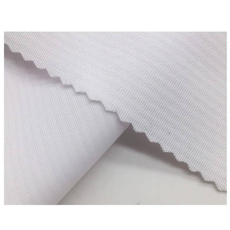 Fishing clothes 230gsm polyester jacquard white fabric 85 polyester 15 elastane dry fit fabric for sublimation