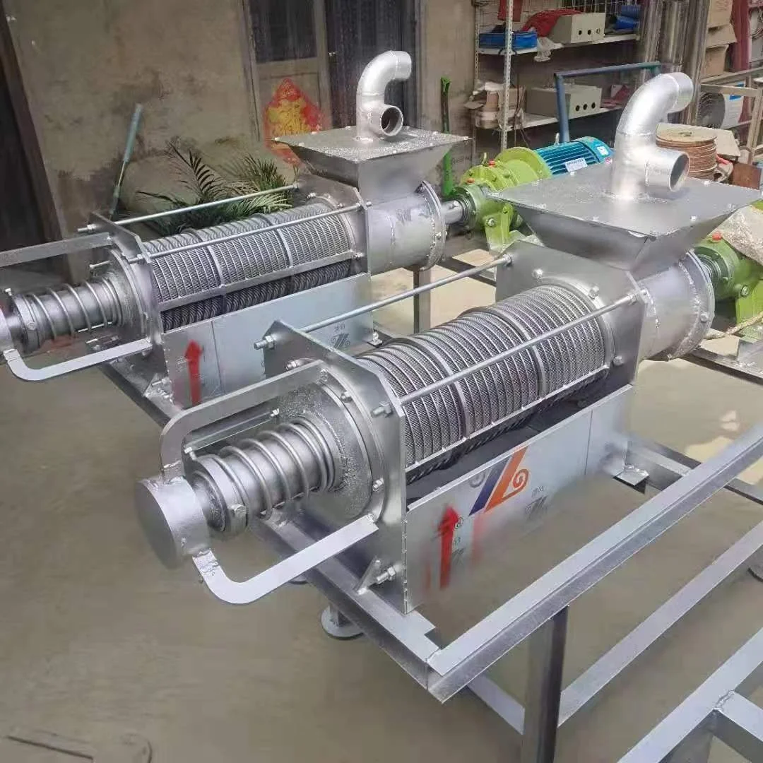 professional farming animal chicken solid liquid separator automatic poultry manure drying machine cow dung dewatering machine