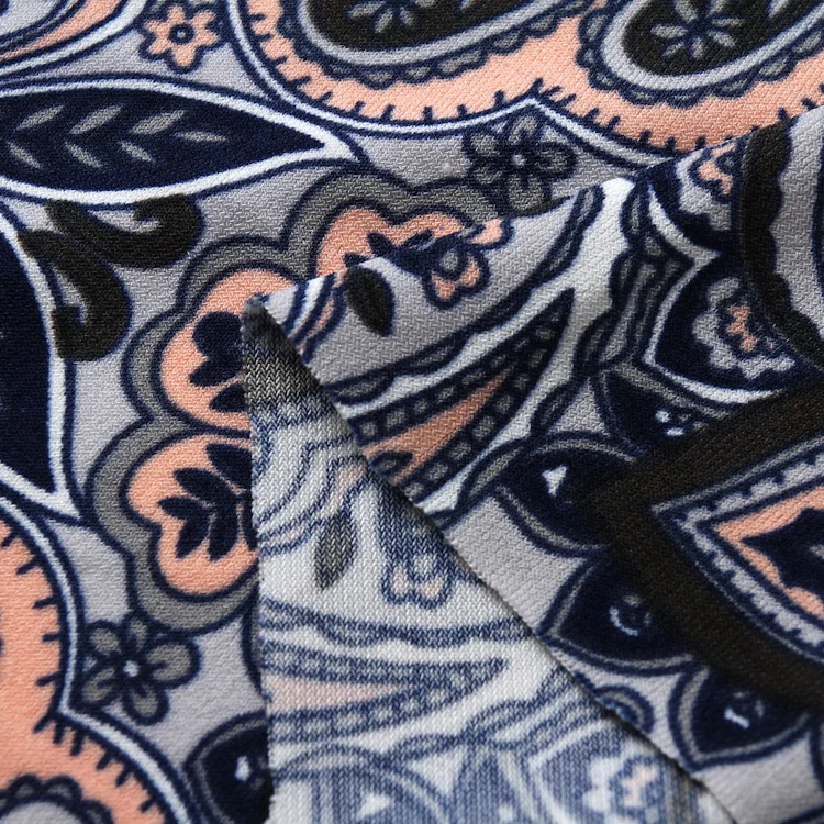 Pattern Single Jersey Ity Fabric High Fastness Breathable Floral Customized Printed Polyester Spandex 100% Polyester Color 160CM