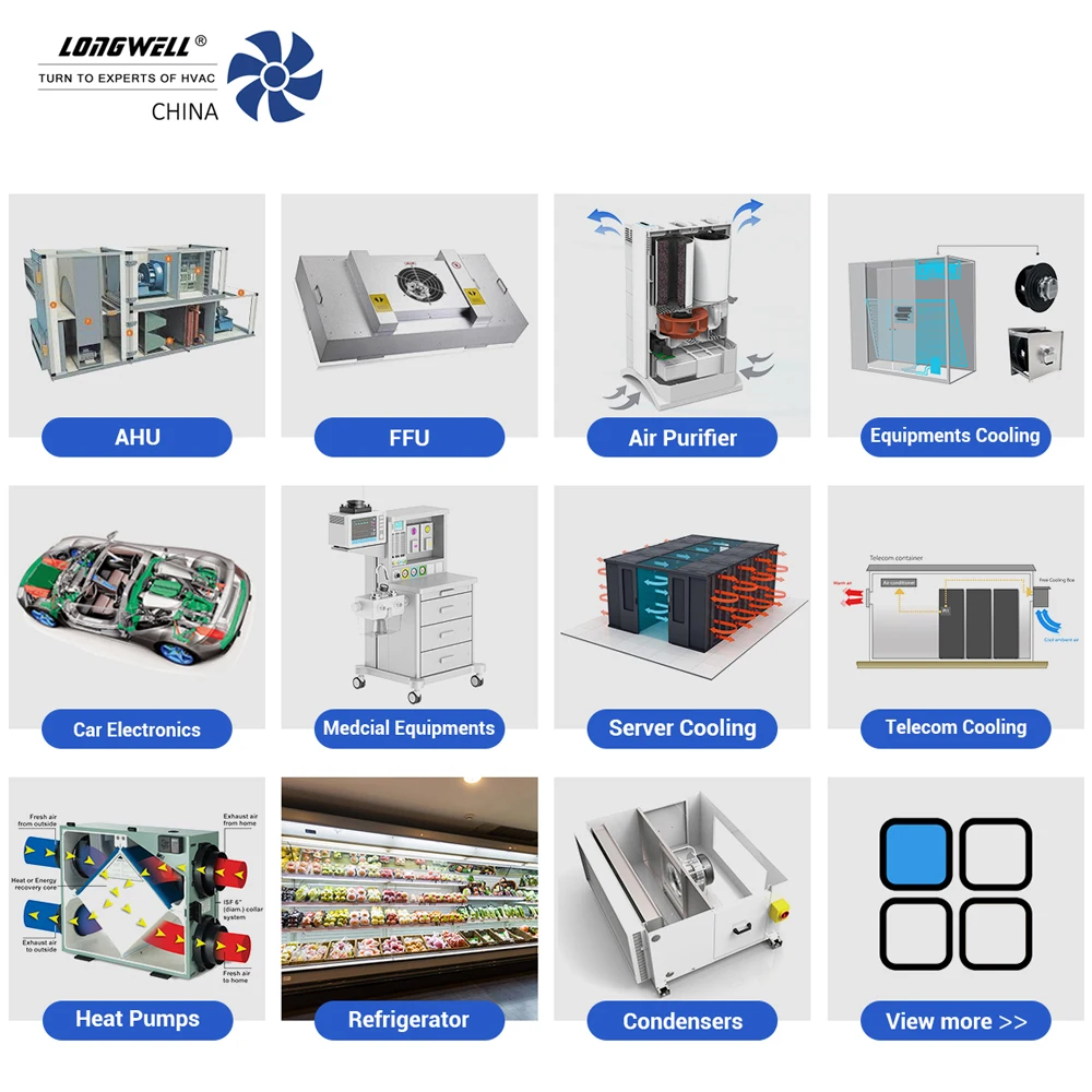 225mm high pressure ec air blower fans backward curved air ventilation fans for AHU ,HVAC System