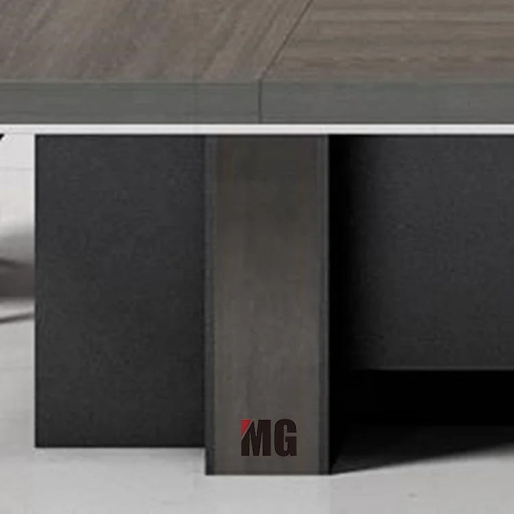 Китайский оптовый классический коричневый стол для совещаний 6 мест видео конференц-стол дискуссионный