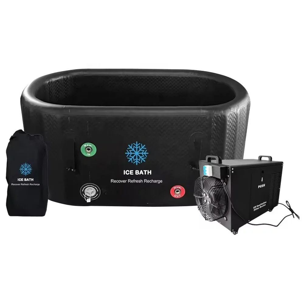 Drop Shipping Inflatable Cold Plunge 8cm Drop Stitch Ice Tub Water Chiller Ice Bath For Sale For Quick Recovery