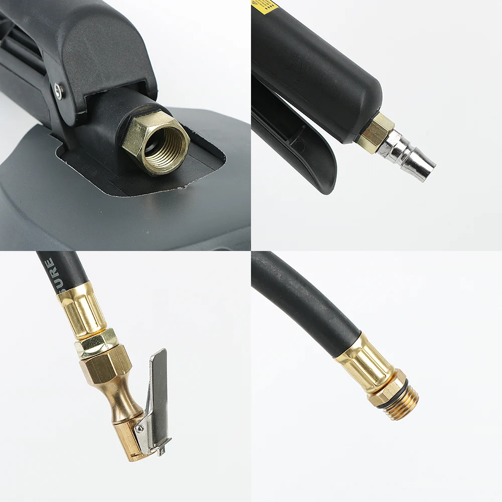 Digital LCD Display Tire Pressure Gauge High-precision Monitoring Inflatable Gun Car Tire Manometer With Hose