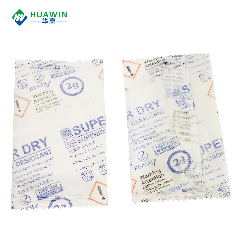 
Top Selling Dry Moisture Absorption Calcium Choride Desiccant Pack 