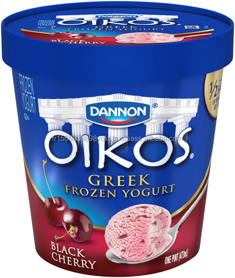 Dannon Light + Fit Greek Cherry Fat Free Yogurt, Creamy and Delicious Gluten Free Yogurt, 4 Ct, 5.3
