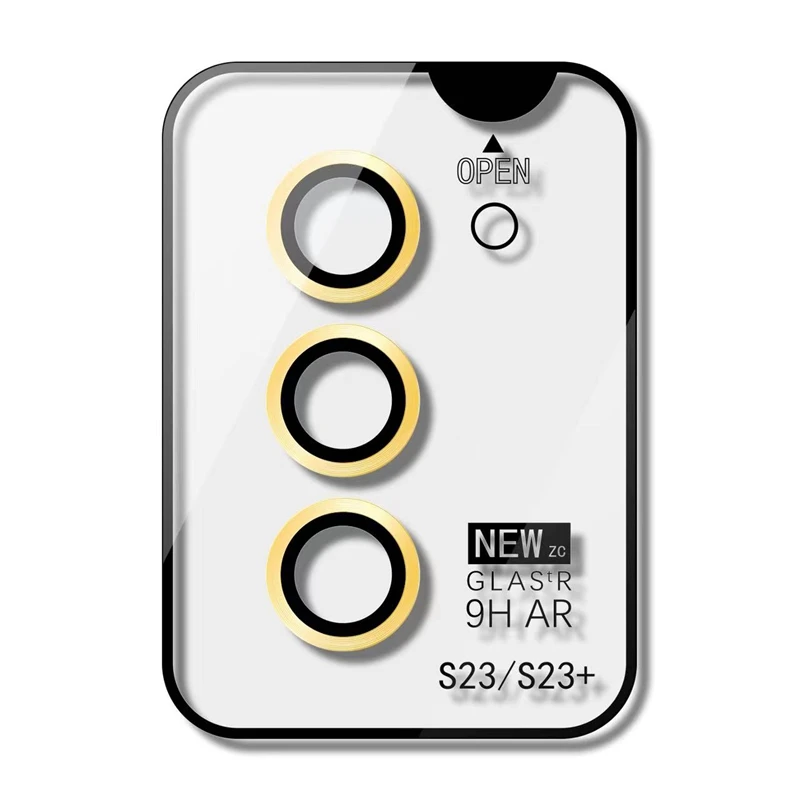9D Metal Glass Bling Camera Lens Screen Protector For Samsung Galaxy S23 Ultra S23+