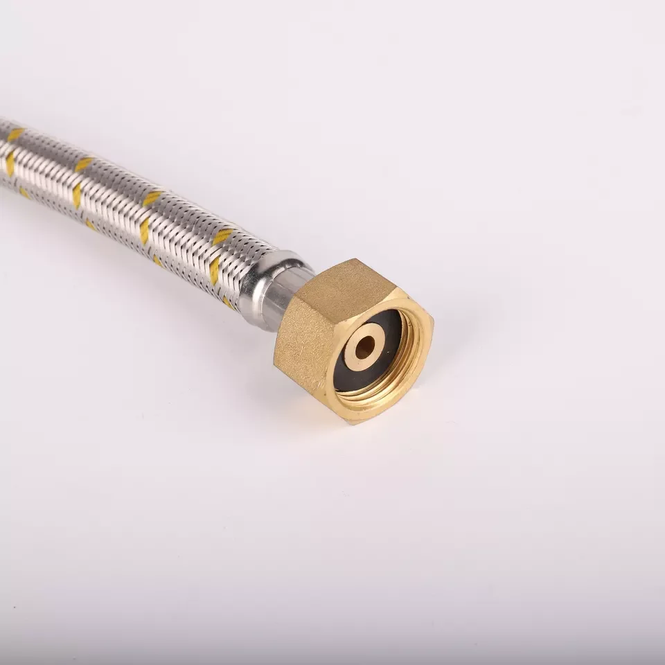 1000pcs 40cm 1/2 Inch Flexible EPDM Stainless Steel Flexible Braided Metal Hose For Wash Basins Inlet Hose Water Pipe