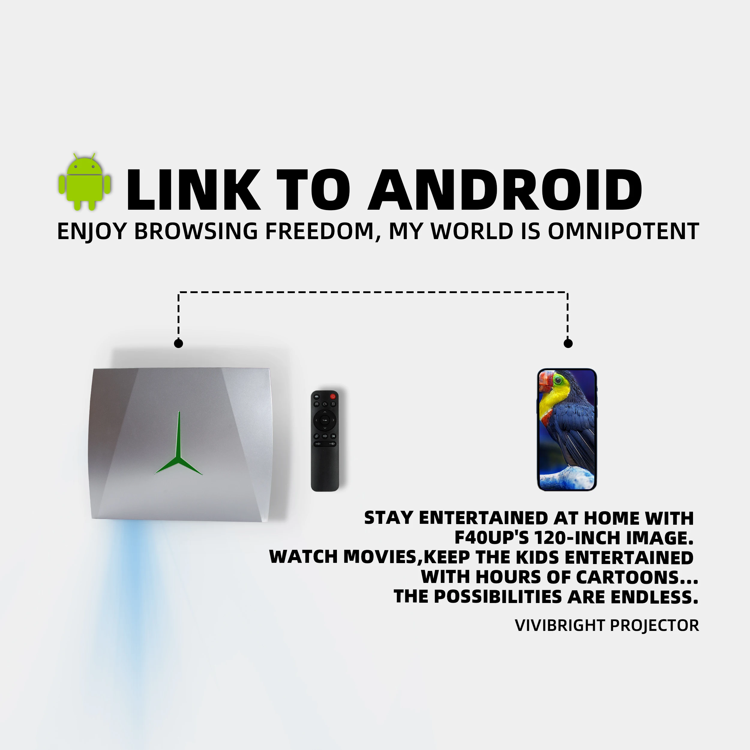 VIVIBRIGHT projector F40UP 4200Lumens 1920*1080p FULL HD 1080P video projector wifi beamer