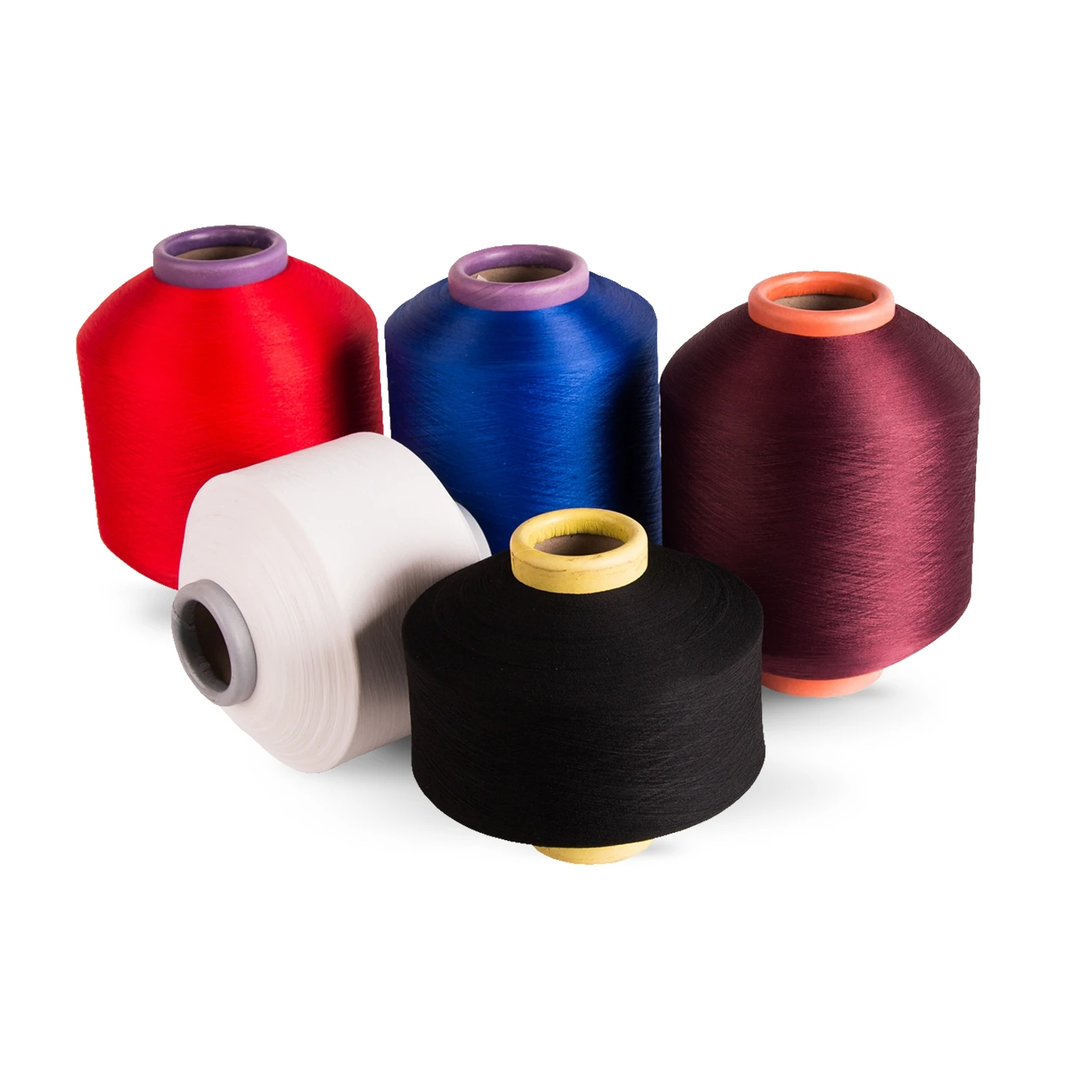 Wholesale Recycled Dope Dyed Yarn 100% Recycled Normal DTY Polyester Yarn