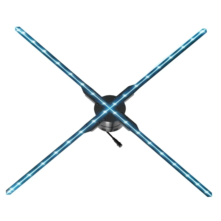 3d голографический дисплей 52 см 4 вентилятора проектор настенный Wi-Fi 552 светодиодный вентилятор голографическая рекламная машина