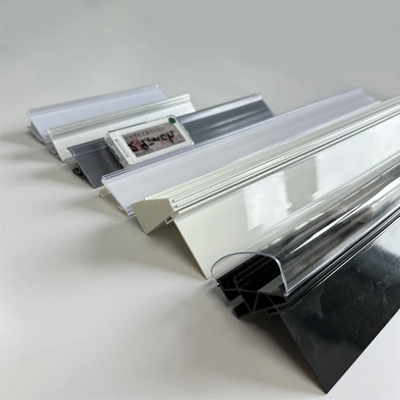 Shopping Mall Store Shop Display Reusable Plastic Shelf Tags Price Label Holder Data Strips for Pantry Retail Supermarket