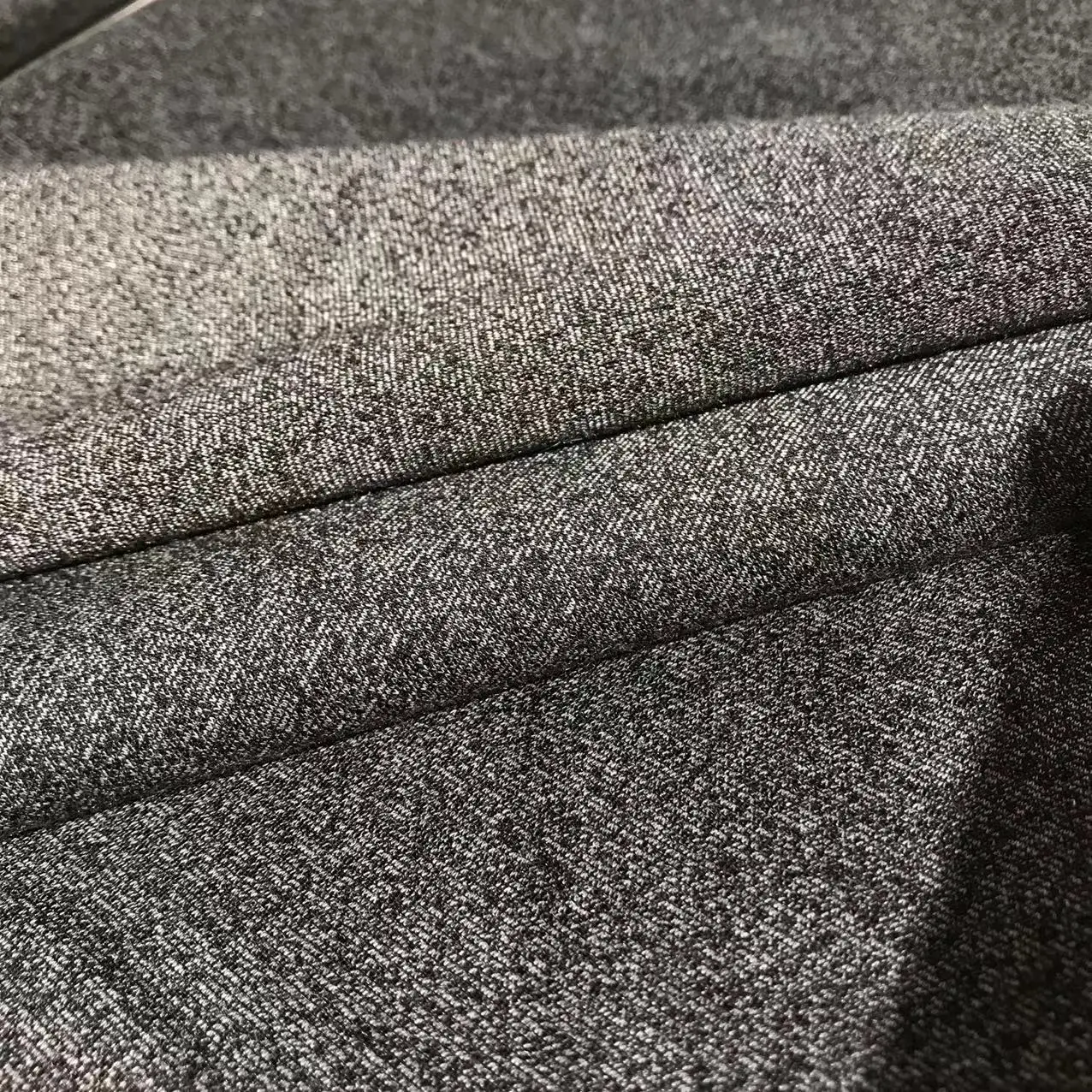 Cationic melange single jersey knit 4 way polyester elastane fabric for sportswear