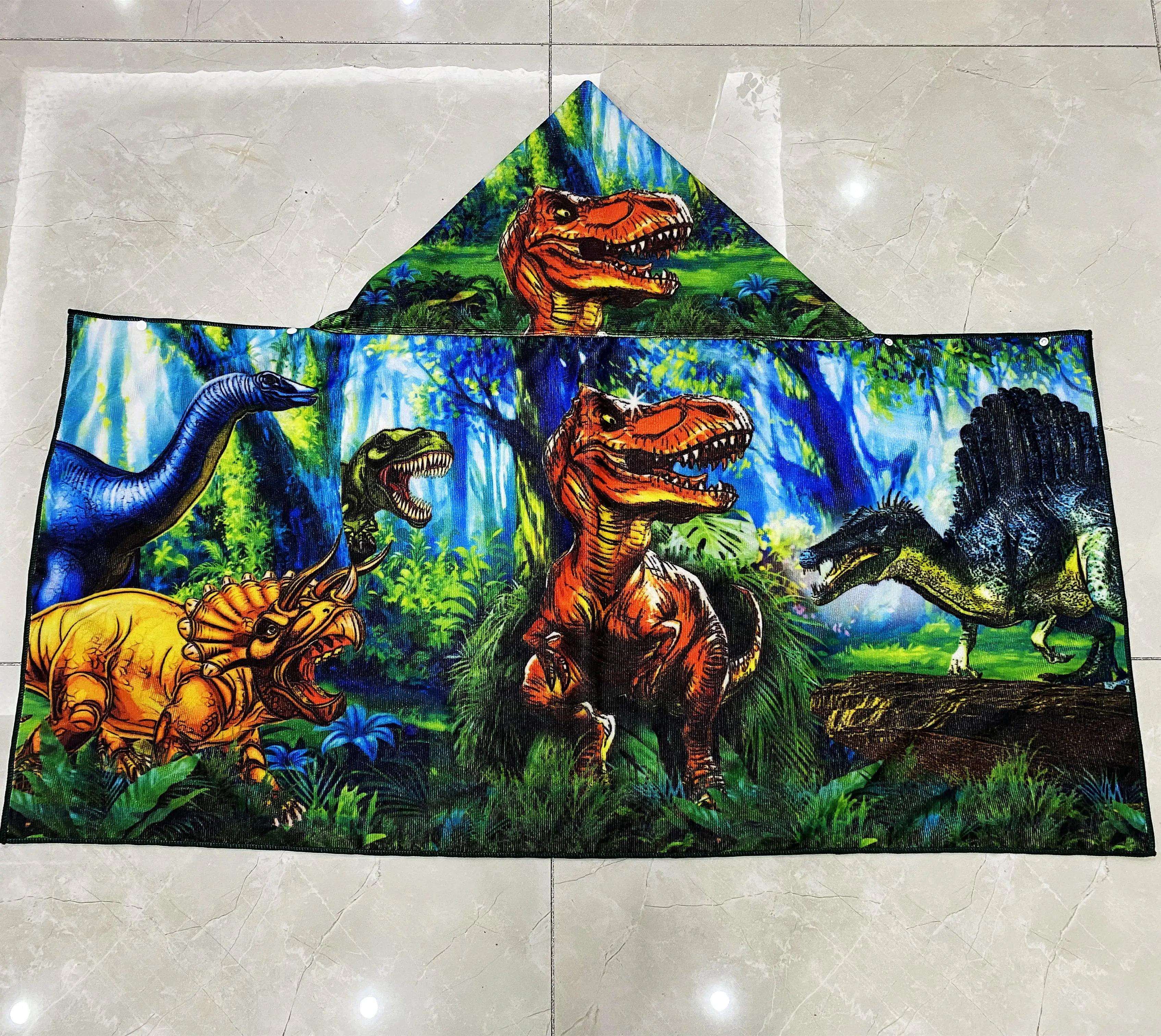 Пончо из микрофибры с принтом на заказ полотенце детское пляжное пончо капюшоном для серфинга полотенца детей