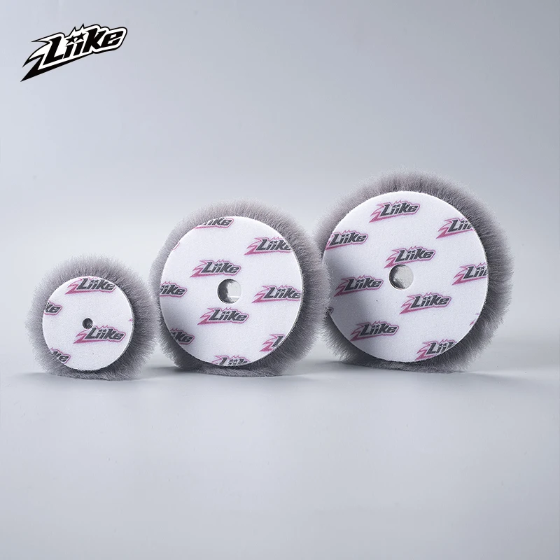 Perfect Wool Compounding Car Detailing Polishing Products Lambs Skin Wool Buffing Pads