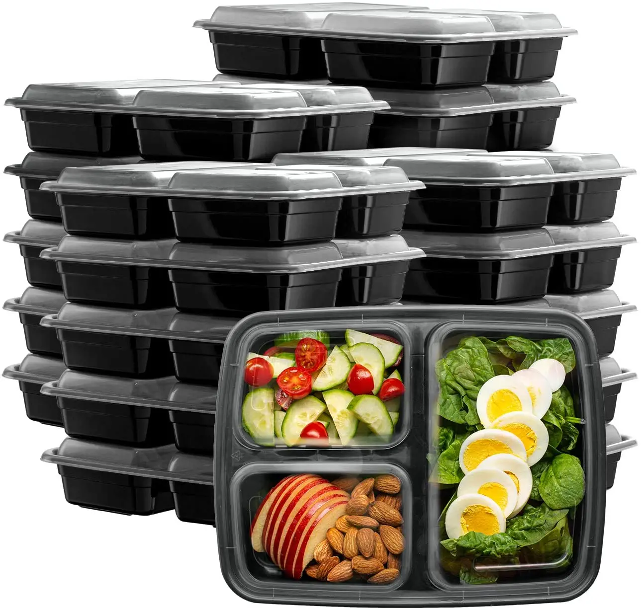 Yiqiang ODM/OEM Envases Desechables Cajas Para Comidas пластиковые одноразовые 3 отсека Bento для хранения еды