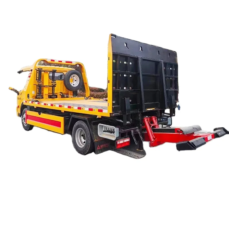New Used Stock 4x2 4x4 RHD 3T Emergency Rescue Vehicle 4T Traffic Transfer Truck 5T Flat-bed Wrecker Truck Manufacturer