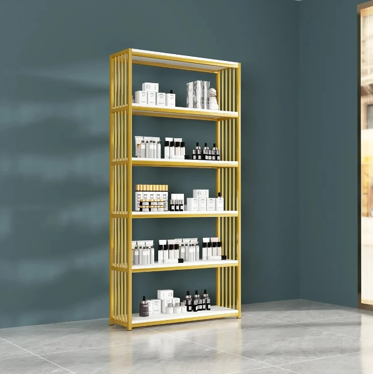 Best Selling Book Display Racks Stainless Steel Bookshelf Living Room Shelves Gold Bookcase