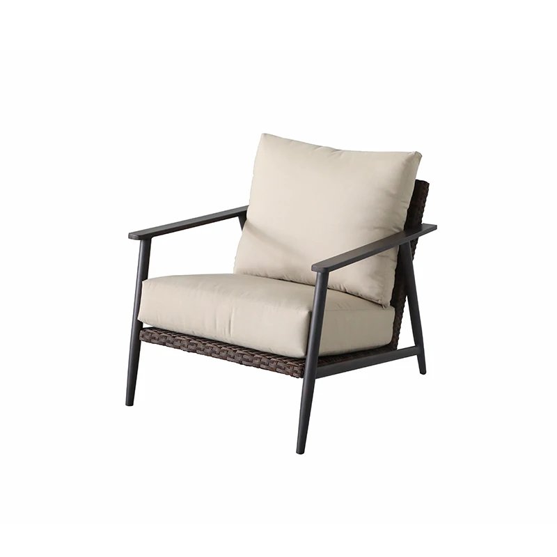 Customized outdoor aluminum frame furniture waterproof garden sofa set for patio and balcony