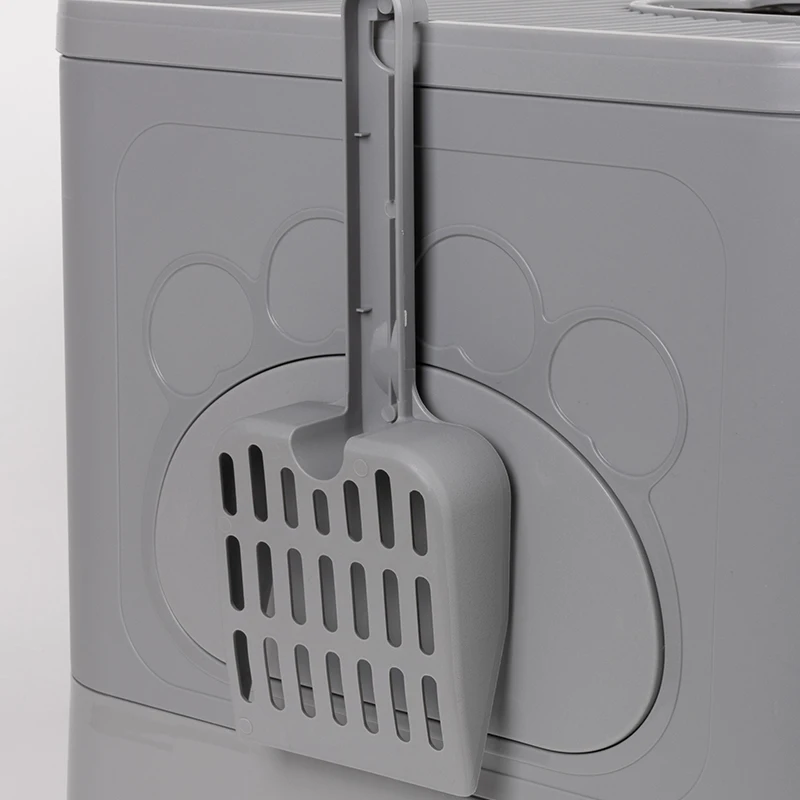 Foldable  Collapsible Plastic Indoor Smart Cat litter Tray Toilet Fully-Enclosed Bentonite Cat Litter Box for Cat