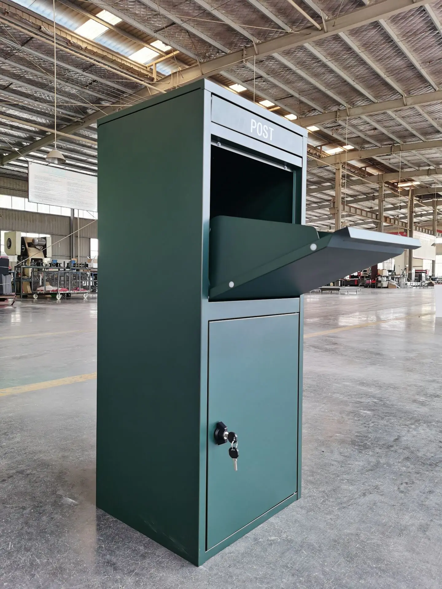 JAS-157 Anti Theft Outdoor Smart Mailbox Metal Parcel Delivery Box for Home Letter Drop Mail Box