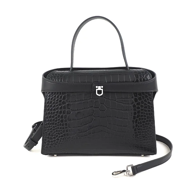 Business Women Bag Croco Pattern Tote Bag Lock Latest Shoulder Hand Bag Luxury Embossed Handbag
