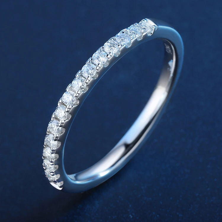 Индивидуальное свадебное Ювелирное Украшение составное кольцо с муассанитом и