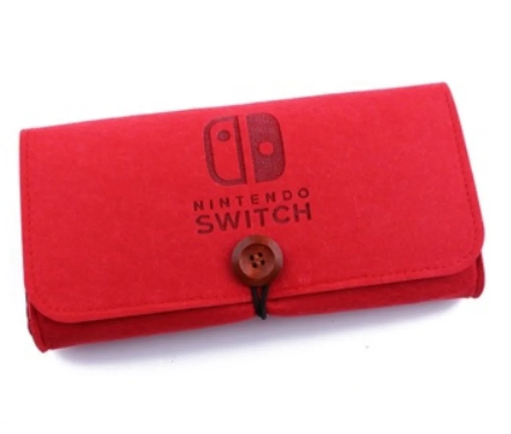 
Protective Travel Carry Bag Felt Pouch for Nintendo Switch Lite and Switch Game Case Games & Accessories 