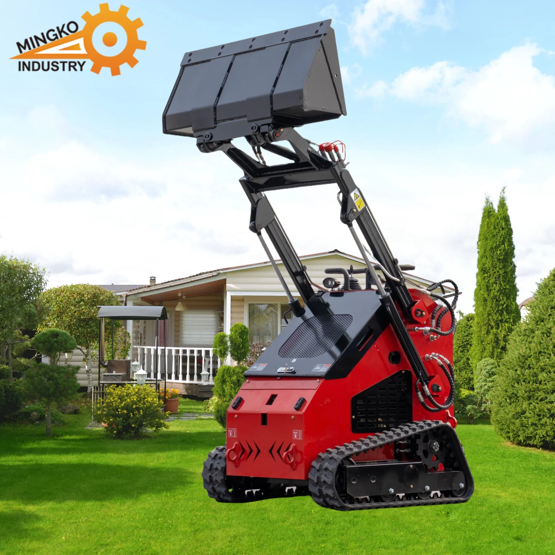 Hot Sale MK380 Skid Steer Loader Mini 900kg With  Engine for Sale