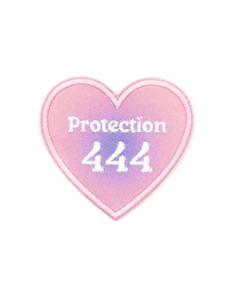Angel Numbers 444 888 111 777 Love Edge Iron-on backing Embroidery patch custom fashion cloth applique full Embroidered patches