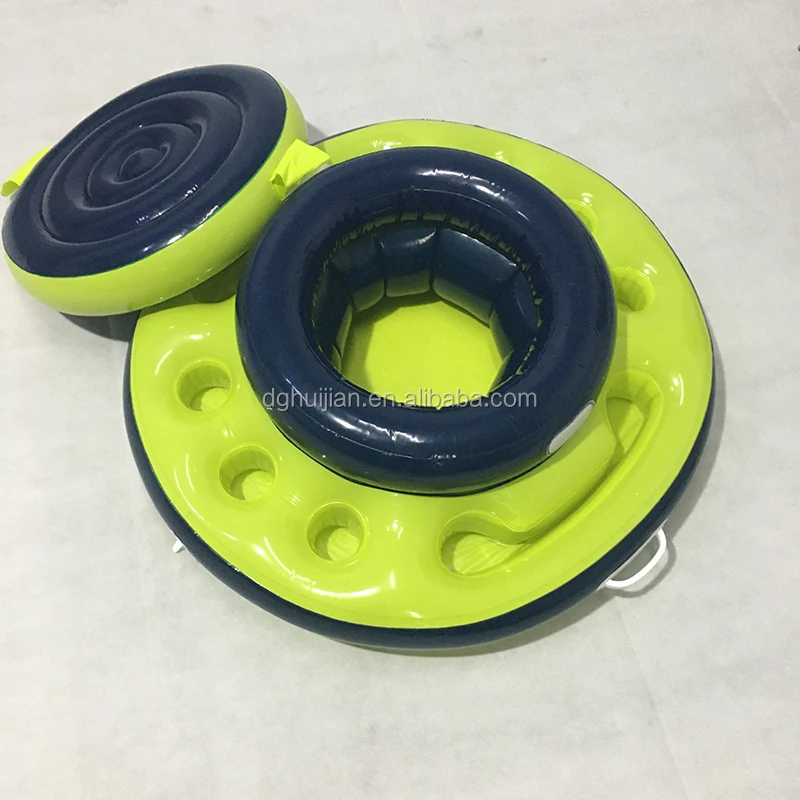 Pool party inflatable floating cooler