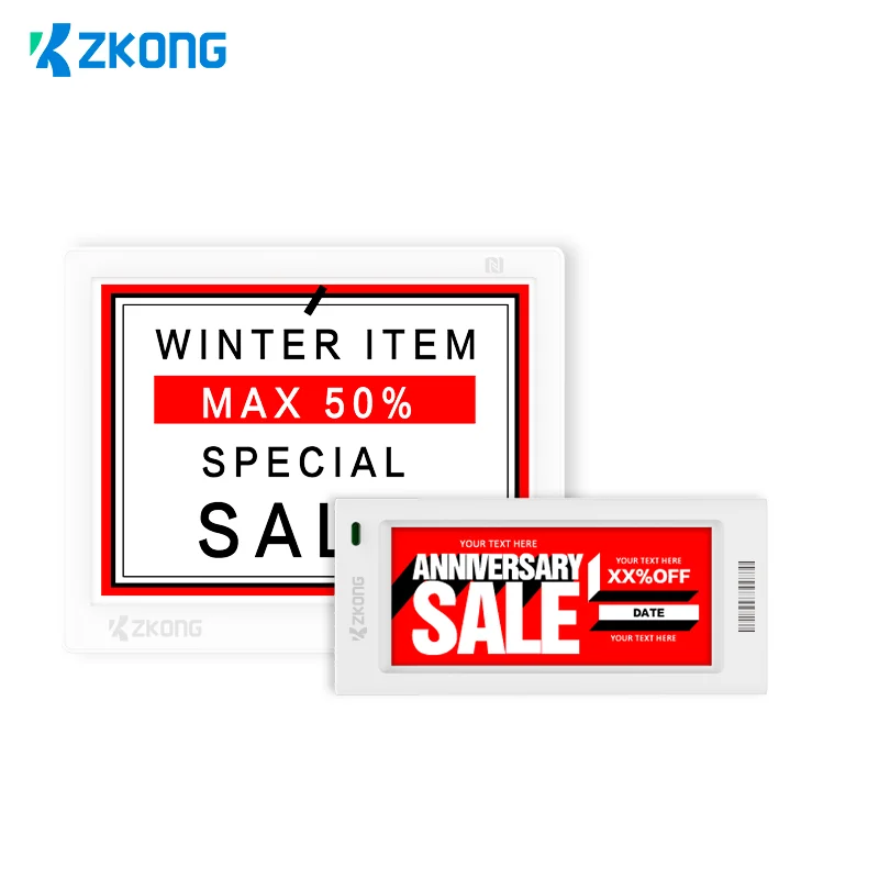 Zkong Electronic Smart Shelf Label System Solution Retail Smart Shelves Price Tag