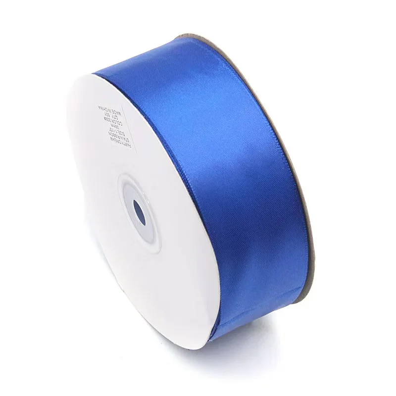 Custom Satin Ribbon Single Face Double Polyester Silk Solid Color 4cm Wide