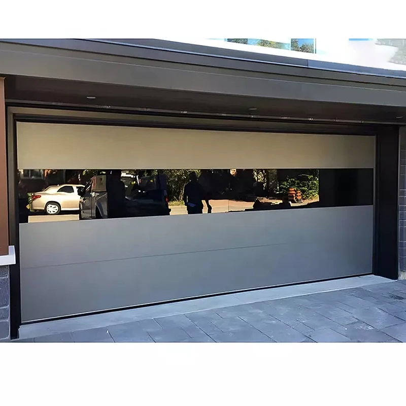 JST Factory Special Steel Roller Door Monitored Eyes Black Color  Aluminum Alloy Galvanized Steel garage door