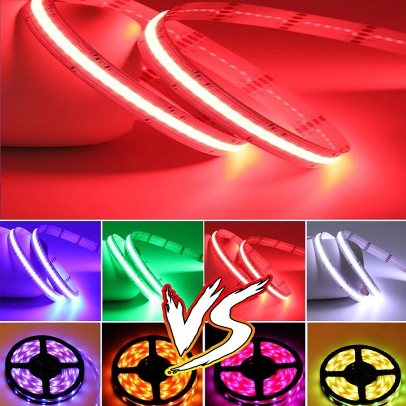 Ra90 COB RGBW RGBWW LED Strip Light DC 24V 784led/m Flexible no dark area Wall Backlight