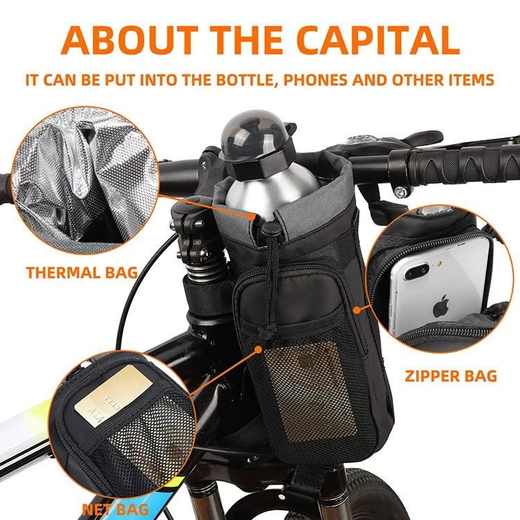 Waterproof Insulated Bicycle Water Bottle Drink Holder Bike Water Bottle Holder Bag
