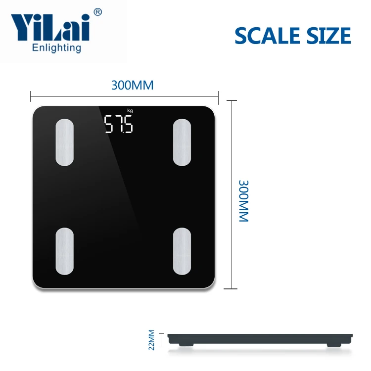 Электрическая умная цифровая шкала для ванной tuya bluetooth pese personne весы взвешивания жира с Wi-Fi