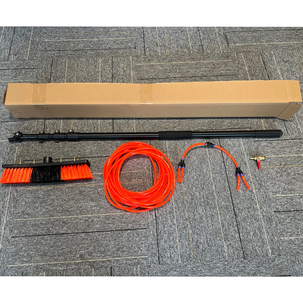 QIYUN Aluminium Pipe Telescopic Water Fed Pole for Window Cleaning Set Glass Cleaning Equipment