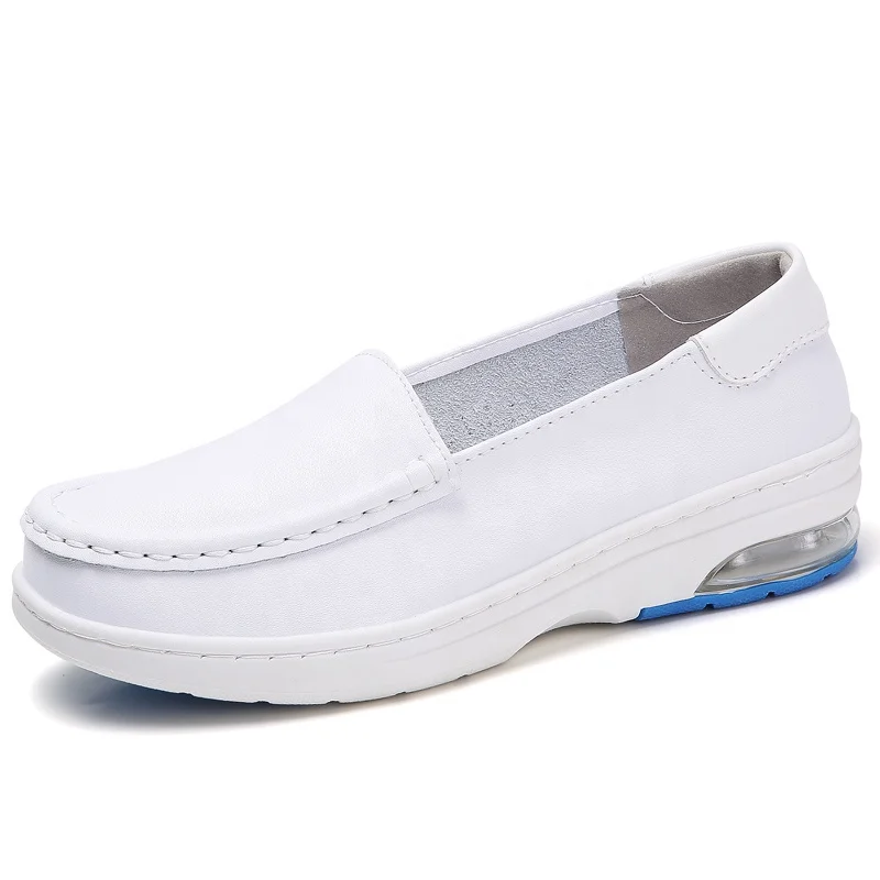 
Comfortable Cow Leather Hospital Nurse Shoe Anti Slip White Nursing Shoes For Nurse 