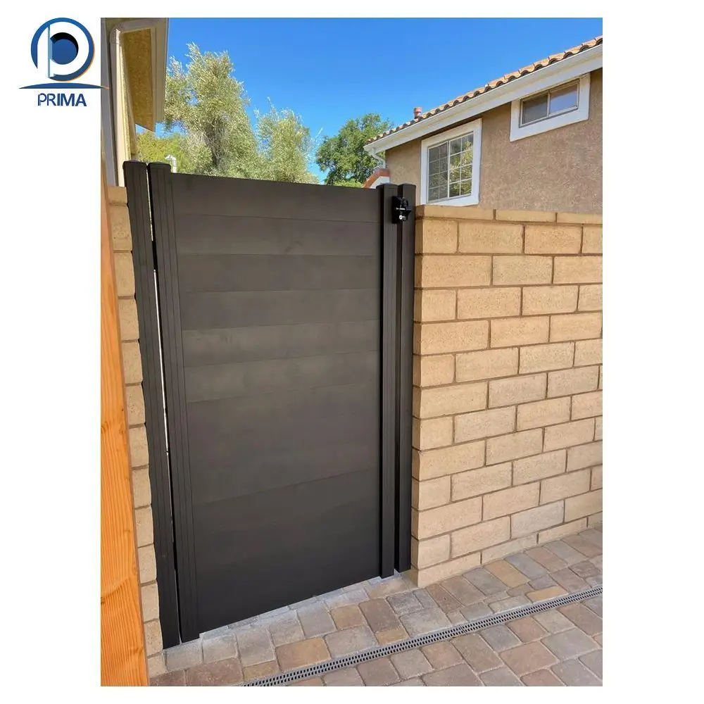 Prima new products gate fence  fence gate door professional wrought iron gate and fence