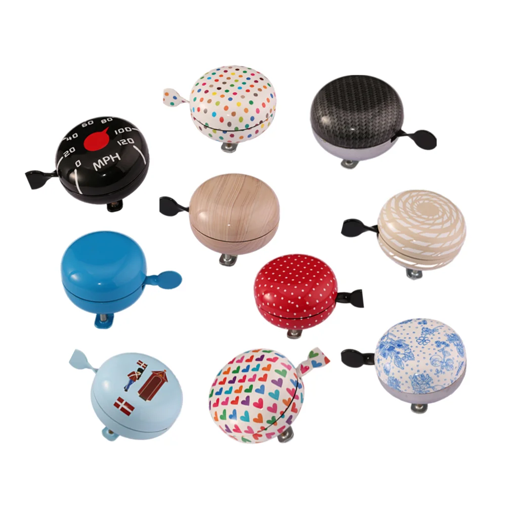 Factory Oem Customized Metal 80mm Ding Dong Bell Custom Bike Bell Printed Bicycle Bell