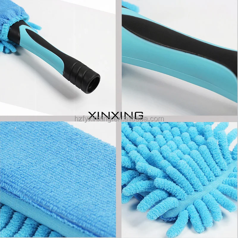 Xinxing 12/18/24 ft Telescopic Pole Womens Long Dusters Set Improved Extra Long Microfiber Bendable Duster