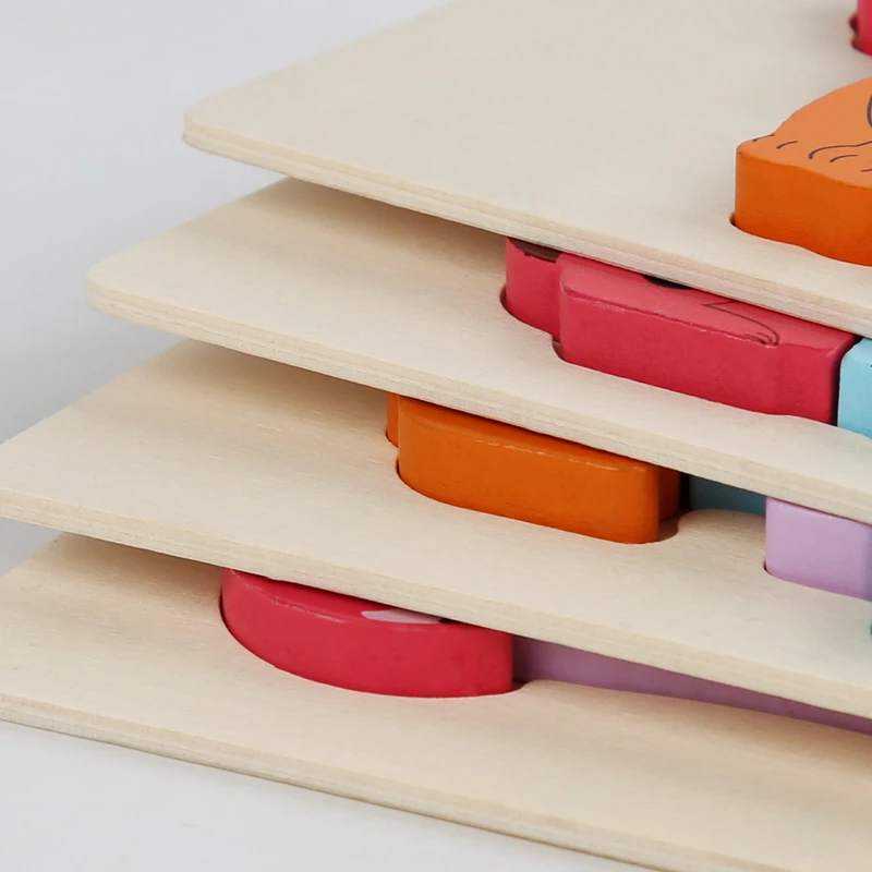 cpc best popular animals with numbers wooden jigsaw puzzle childrens gift puzzle educational toys for children