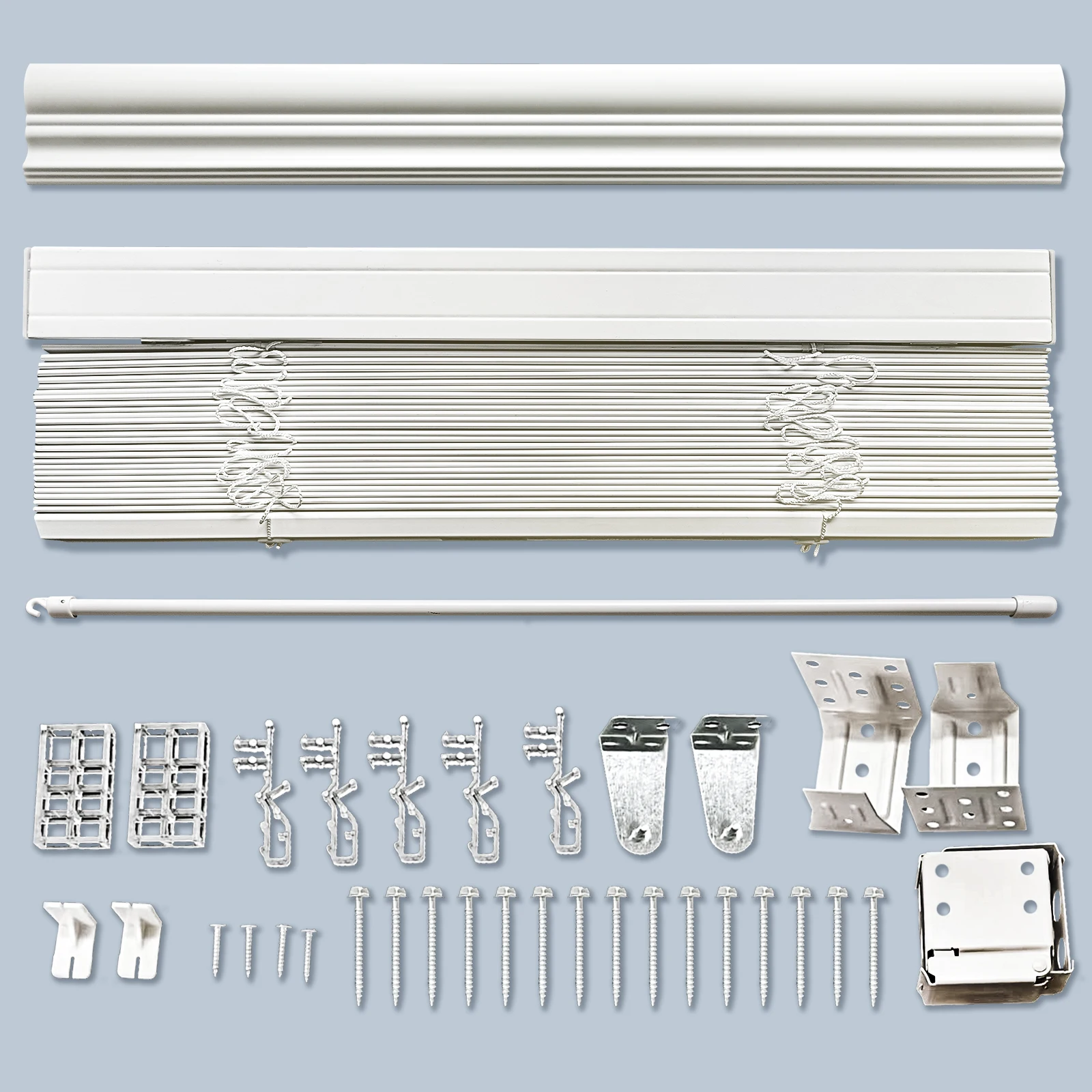 2-Inch Cordless Wood Faux Venetian Blinds Manual