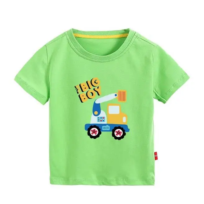 Summer Children Short Sleeved Solid Color T shirt Boys Girls Casual Pure Cotton Children T-shirt