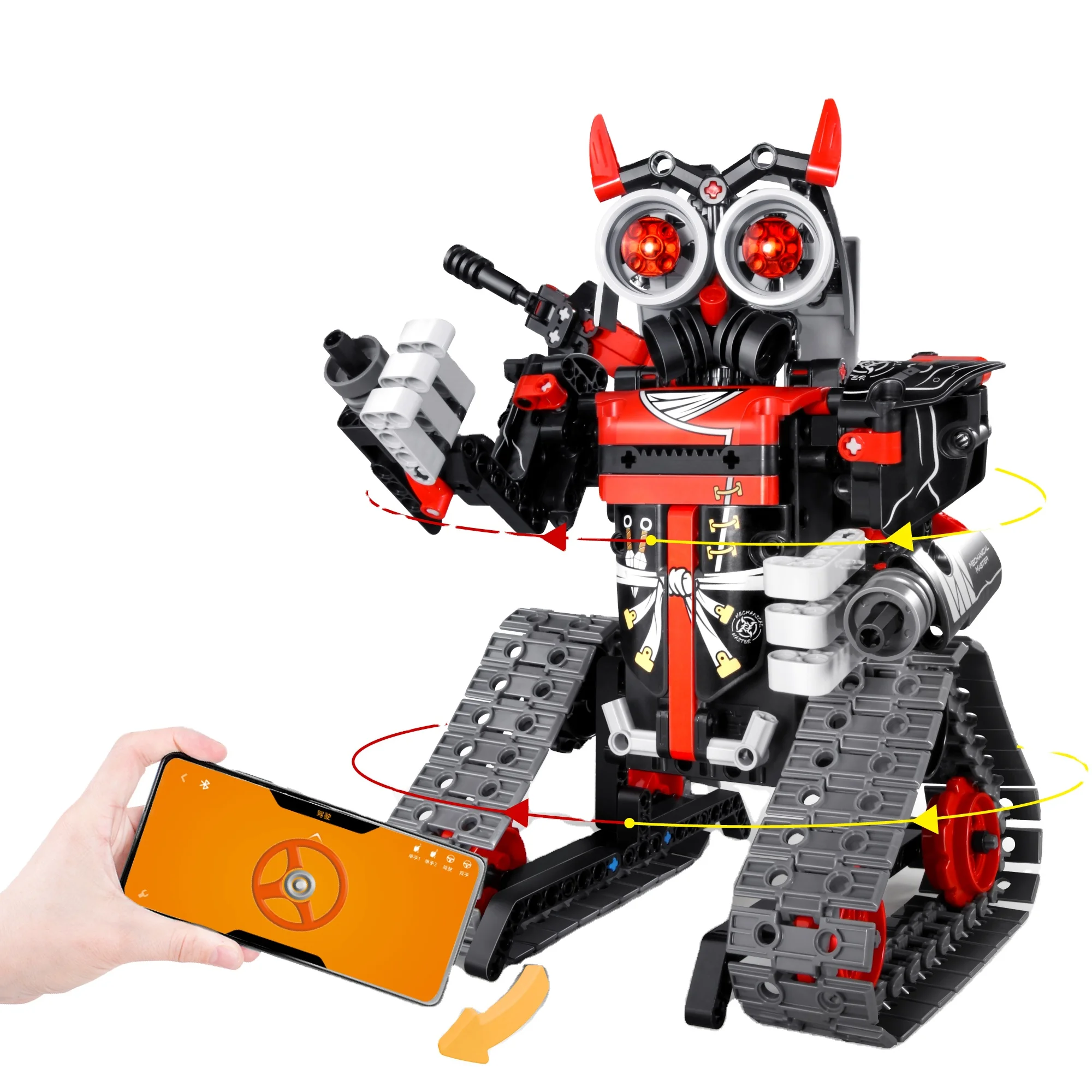 3 in 1 Remote Control STEM DIY Mechanical Robot Kit Educational APP Programming 2.4G RC Building Blocks Toy