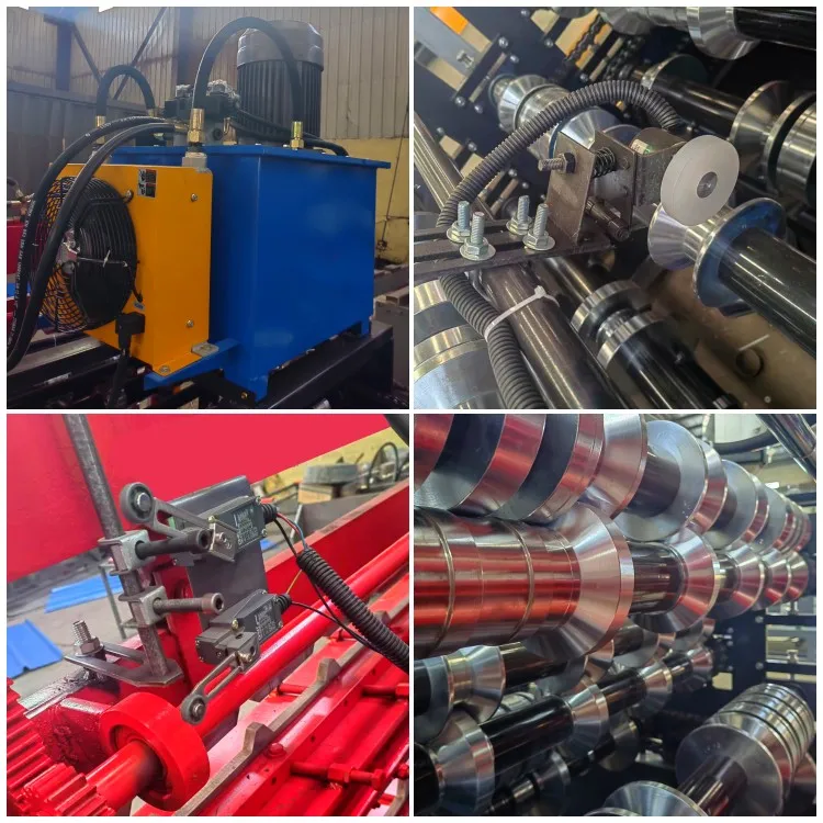 TR4 TR5 TR6 Trapezoidal three-layer metal roofing panel roll forming machine