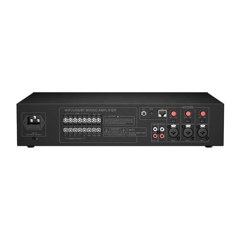 XIDLY-Professional Manufacturer 5 Zone WIFI Mixer Amplifier Pa Amp With USB/BT & LED Indicator