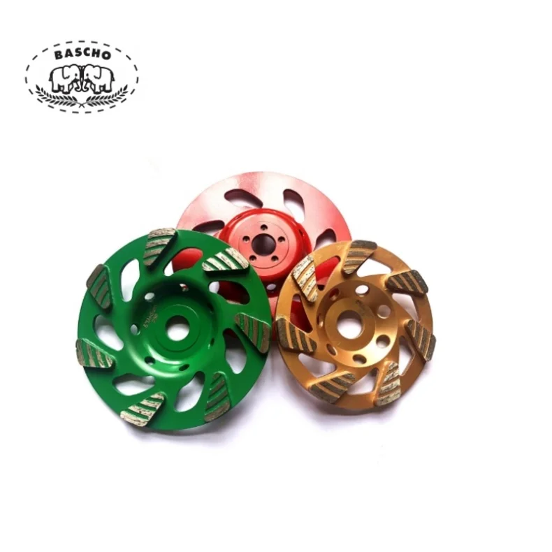 Steel ceramic tile concrete spilte segment diamond grinder cup wheels