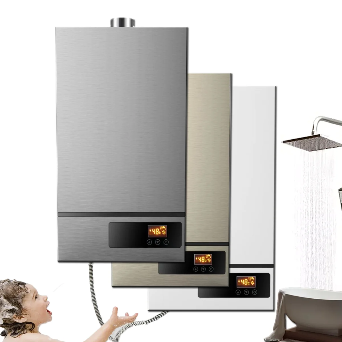 wall hung gas boiler popular design gas water heater for low water pressure countries Gas Water Heater