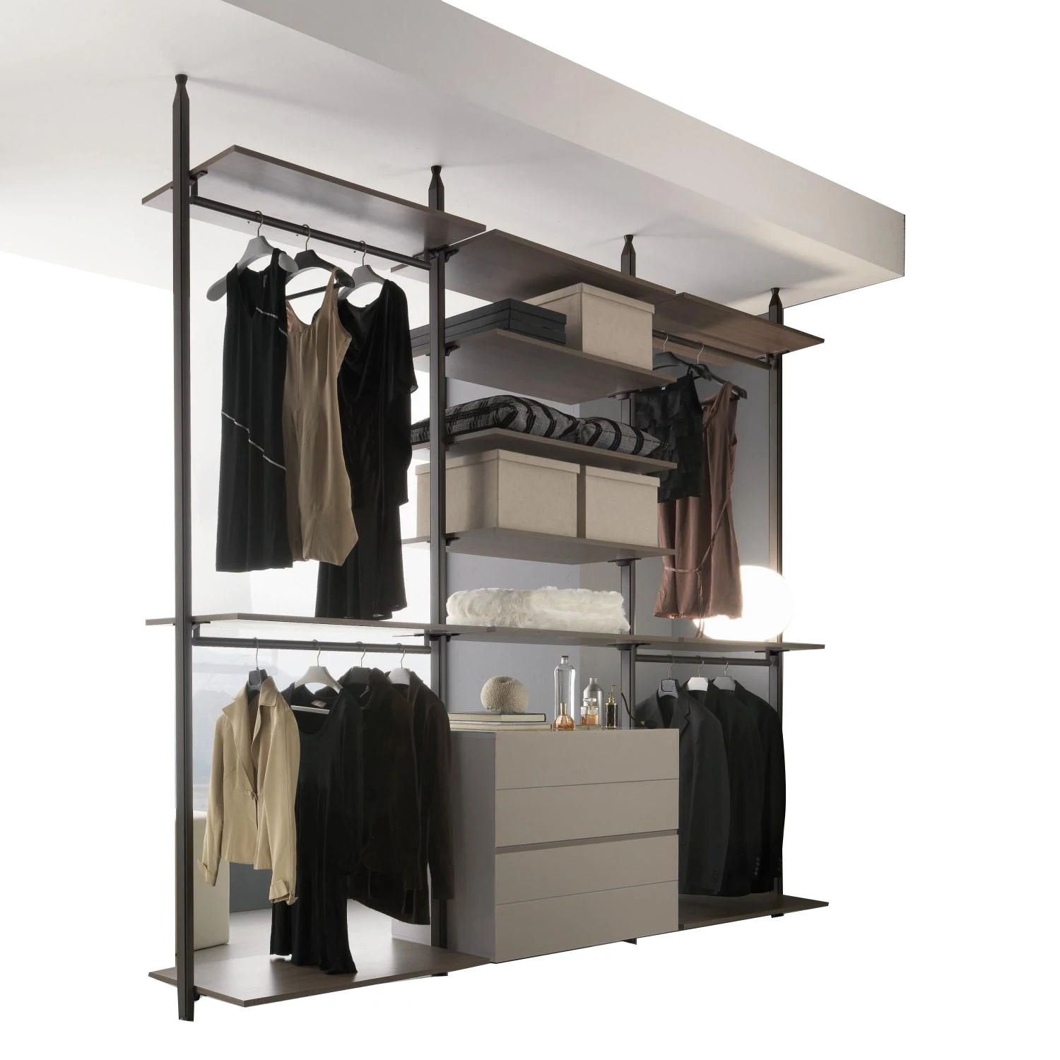 Интерьерный дизайн под заказ из алюминиевого сплава роскошный высококачественный популярный современный открытый шкаф